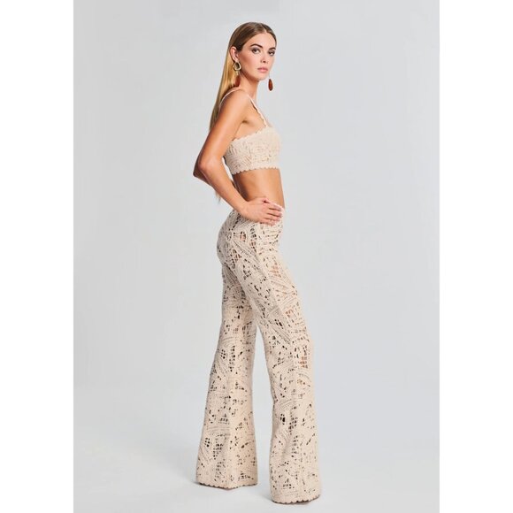 Hemant & Nandita Goa Crochet Flare Pant - Picture 3 of 9